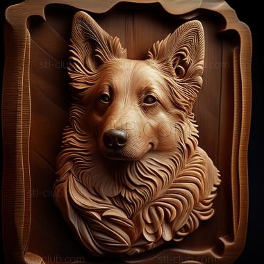 3D model st Kai dog breed dog (STL)